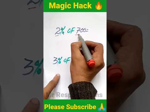 Amazing percentage | Math Hack #maths #youtubeshorts