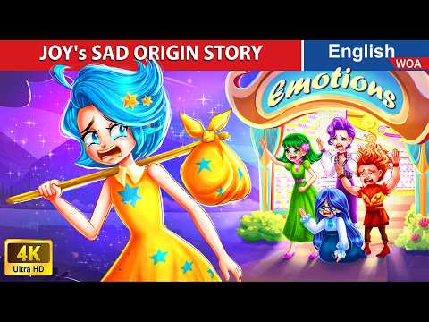 Inside Out 2: JOY's SAD ORIGIN STORY 😔 English Storytime🌛 Fairy Tales @WOAFairyTalesEnglish