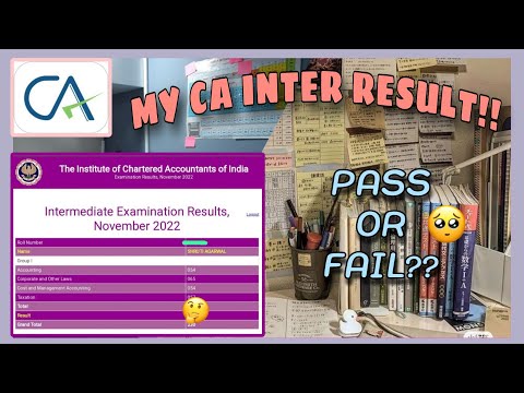 My CA Inter Result Nov'22 | Pass or fail? | what next?