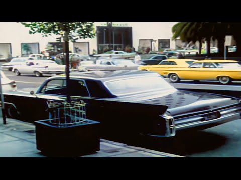 Driving through 1960s San Francisco in color [60fps, Remastered] w/sound design added