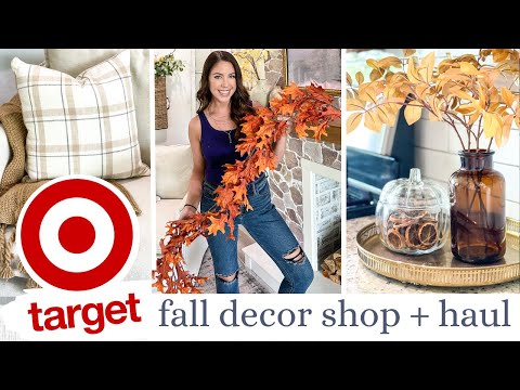 NEW TARGET FALL DECOR SHOP WITH ME + HAUL |  FALL 2023 DECORATING IDEAS | Jessica Giffin