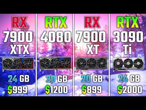 RX 7900 XTX vs RTX 4080 vs RX 7900 XT vs RTX 3090 Ti | Test in 7 Games