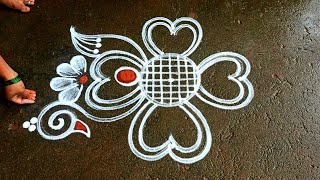 Margazhi special new Bird kolam|3*1 dhanurmasam muggulu|new year 2023 kolam|Beautiful Super rangoli