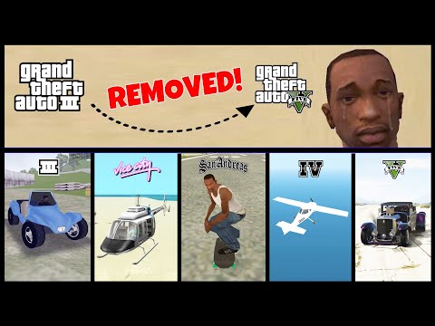 Evolution of REMOVED VEHICLES in GTA games! (2001 - 2024) | Part 1