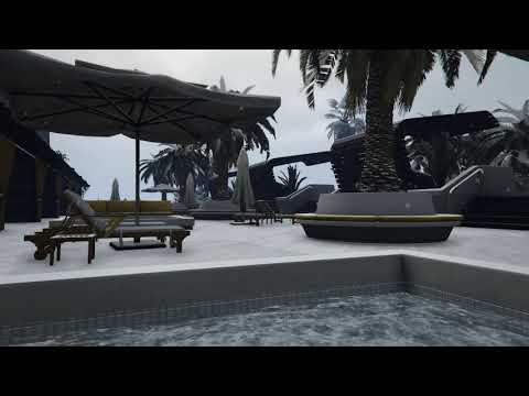 GTA:O - Casino roof terrace hot tub in the winter