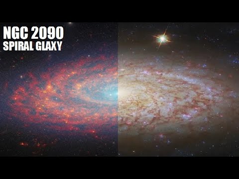 James Webb Space Telescope Reveals Spiral Galaxy NGC 2090 In Impressive detail!