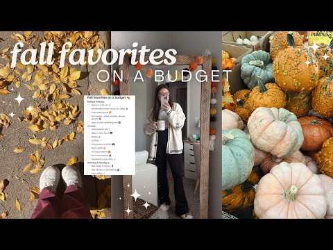 FALL FAVORITES ON A BUDGET 🍂 how to embrace fall on a budget (home, movies, TV, activities, & more)✨