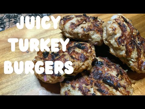 The Juiciest Turkey Burgers Ever! | How to Make Turkey Burgers | Turkey Burger Recipe