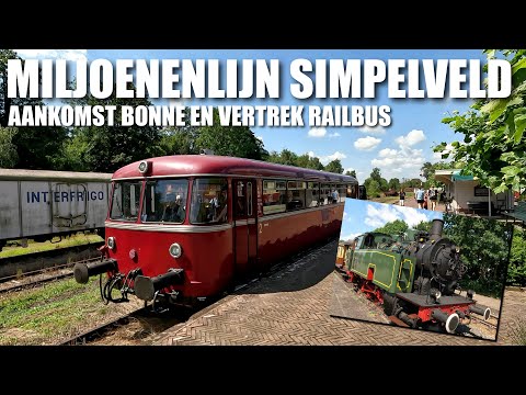 Miljoenenlijn Simpelveld - Aankomst Bonne en vertrek Railbus