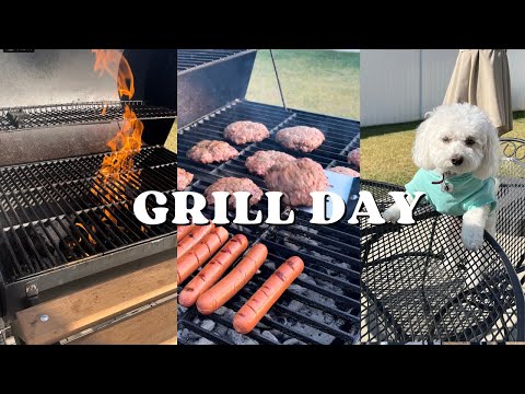 It's a beautiful day for grilled hamburgers and hot dogs