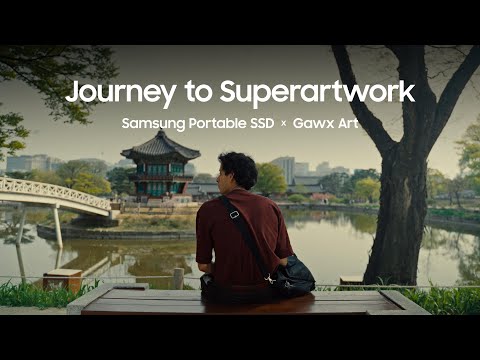 Gawx Art's epic journey to Korea: Creating the Superartwork with Samsung Portable SSD