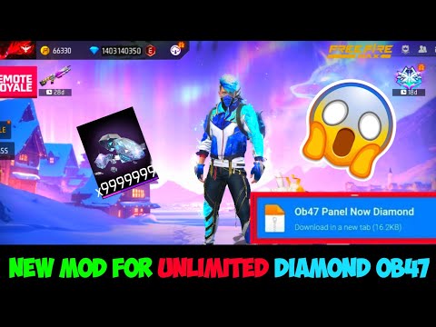 FREE FIRE UNLIMITED DIAMOND TRICK OB47 UPDATE | FREE FIRE UNLIMITED MOD 🔥