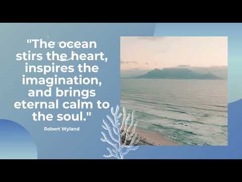 Ocean Calming Life Motivational Quote