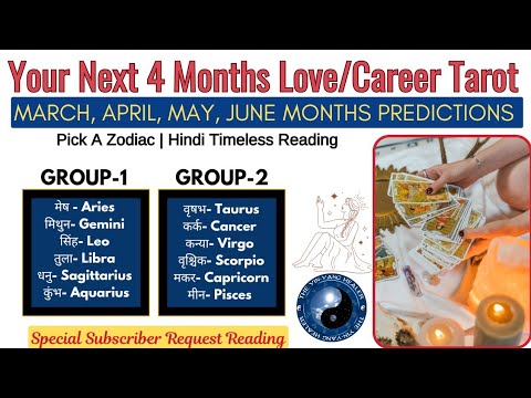 Your Upcoming Next 4 Months✨❣️LOVE/ CAREER😎 March, April, May, June Tarot Prediction 🌺☯️Hindi Tarot