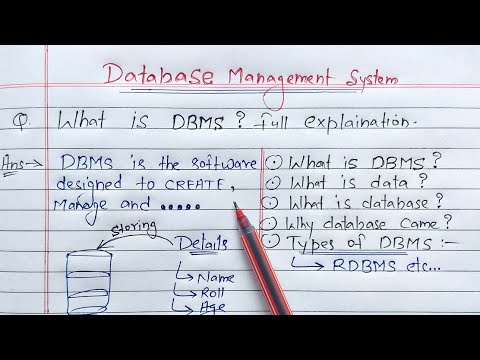 What is DBMS? full Explanation | DBMS Introduction | #dbms