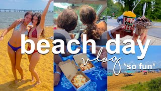 GIRLS BEACH DAY VLOG 2024 | summer day in the life