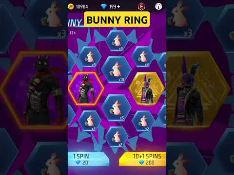 Free Fire Max Bunny Ring #ff #freefire #garenafreefire  #bunnyring #bunnybundle #bunnyroyalefreefire