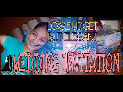 LOW BUDGET BUT ELEGANT WEDDING INVITATION