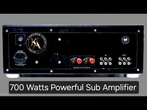 Powerful Sub Amplifier With Toroidal Transformer | Two 8 TR Mono Based Pure 700 watts Amplifier |