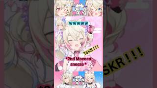 Blessed Mococco Sneeze! TSKR!. #fuwamoco #hololiveenglish #envtuber #vtuberclips #hololive #vtuber