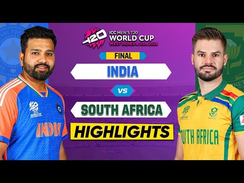 India vs South Africa ICC T20 World Cup 2024 Match Highlights | IND vs SA Highlights