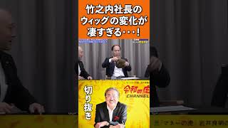 【衝撃】竹之内社長のウィッグの凄さがわかる動画＃shorts