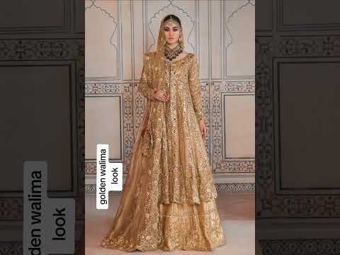 #goldendress #goldenlehenga #walimadressideas #walimadress #receptiondress #reception #weddingdress