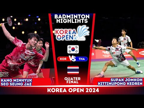 Kang/Seo (강민혁/서승재) vs Jomkoh/Kedren | Korea Open 2024 QF Badminton