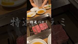 【焼肉/Yakiniku】スマホくらいの大きさだった特選ハラミが美味し過ぎた【中目黒・ビーフキッチン】 #shorts