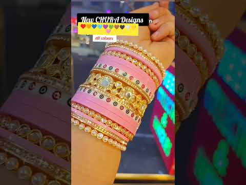 नया दुल्हन के लिए रोज पहने जाने वाला नया चूड़ी डिजाइन🙋#bangles #bridal #chura #churi #mehndi