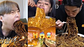 INS@NE NOODLE CHALLENGES! ”EXTREME BIG BITES” 😳😱🤯