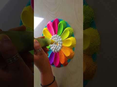 Satisfying Rangoli Designs | Simple & Easy Rangoli Designs #shorts #rangoli #trending