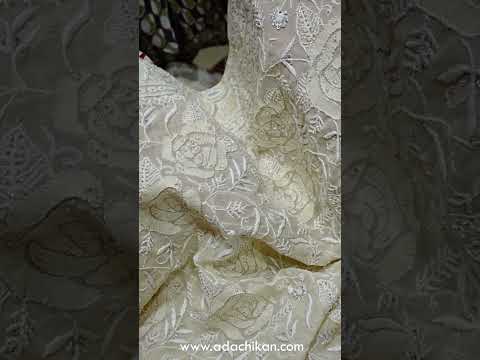 Ada Presents Handcrafted Luxurious Bridal Chikankari Saree