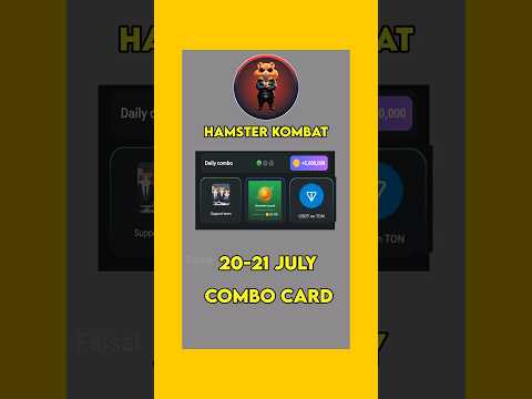 21 july hamster kombat daily combo card today