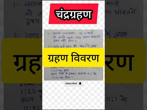 2025 में सूर्य ग्रहण और चंद्र ग्रहण कब है | 2025 ka Chandra / Surya grahan kab hai | grahan 2025