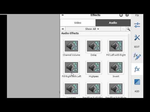 Spreading mono channel audio over stereo tracks in Premiere Elements 2023