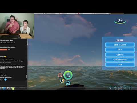 Chatting and streaming Subnautica