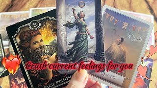 Crush Current feelings/ emotions for you❤️‍🔥 Crush current feelings | Hindi tarot card