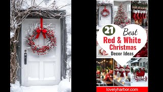 21 Best Red and White Christmas Decor Ideas 2024