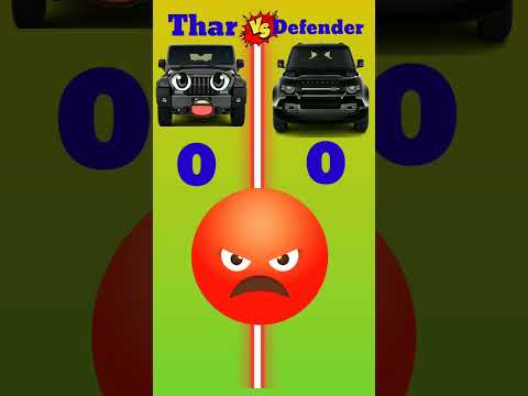 Thar vs Defender 🔥🔥 #comparison #shorts #ytshorts #trending