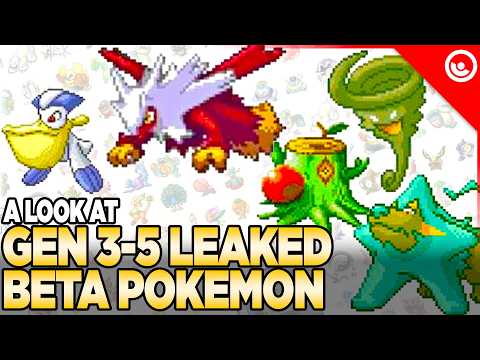 GEN 3-5 Pokemon LEAKED! Scrapped Beta Designs Revealed