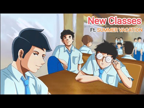 New Classes ft. Summer Vacation||Hindi Mobile Animation