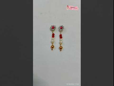 How To Make Earrings✨For Laddu Gopal Ji #shorts #laddugopal #earrings #trendingshorts  #viralshorts