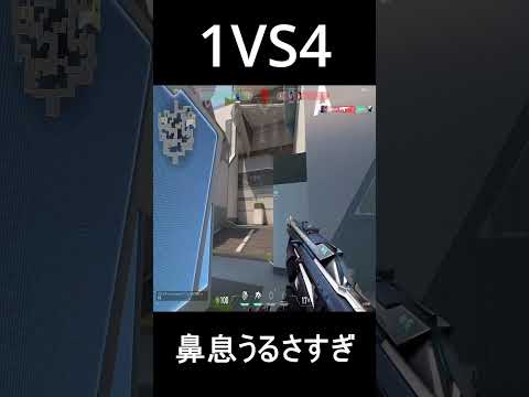 黄金帯魂の1vs4で阿鼻叫喚【VALORANT】