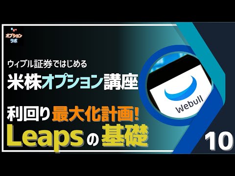 【米株オプション基礎講座】B10 米株オプションで利回りを最大化せよ！ Leapsオプションに挑戦しよう！