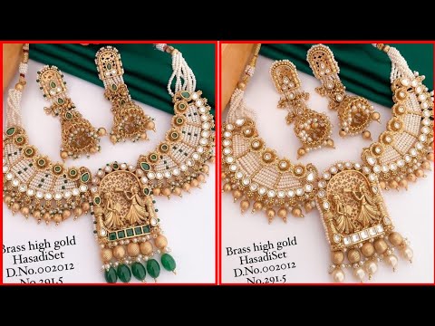 "Luxurious South Indian Bridal Gold Jewelry with Meenakari Work"(SS Style Corner,,,2024)*",,