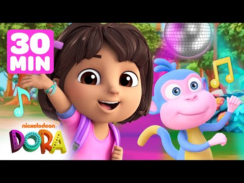 Dora | ¡Fiesta de baile de Dora! Con Botas #2 👯‍♂️ 30 minutos | Dora & Amigos | Nick Jr. en Español