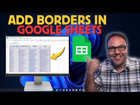 How to Add Borders in Google Sheets (Tutorial)