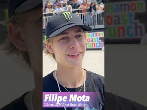 Interview with Filipe Mota 🥈 #skateboarding #xgames