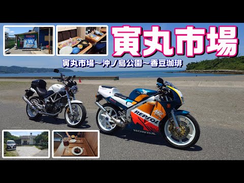 【#205】【千葉県】館山プチツーリング！「寅丸市場」で絶品ランチ‼【VTR＆NSR】